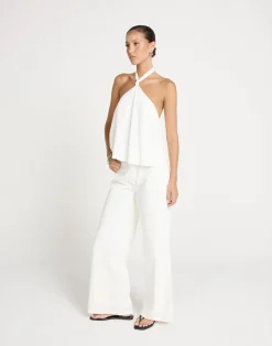 Olin Top (White)*CHARCOAL Hot