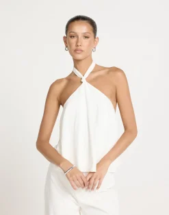 Olin Top (White)*CHARCOAL Hot
