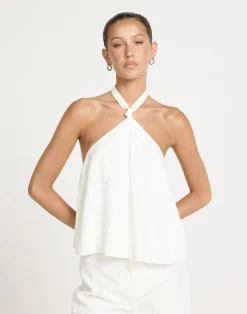 Olin Top (White)*CHARCOAL Hot