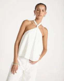 Olin Top (White)*CHARCOAL Hot
