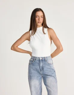 Oren Bodysuit (White)*CHARCOAL CLOTHING Clearance