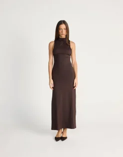 Oren Maxi Dress (Chocolate)*CHARCOAL CLOTHING Hot