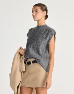 Oriana Vest (Slate)*CHARCOAL CLOTHING Outlet