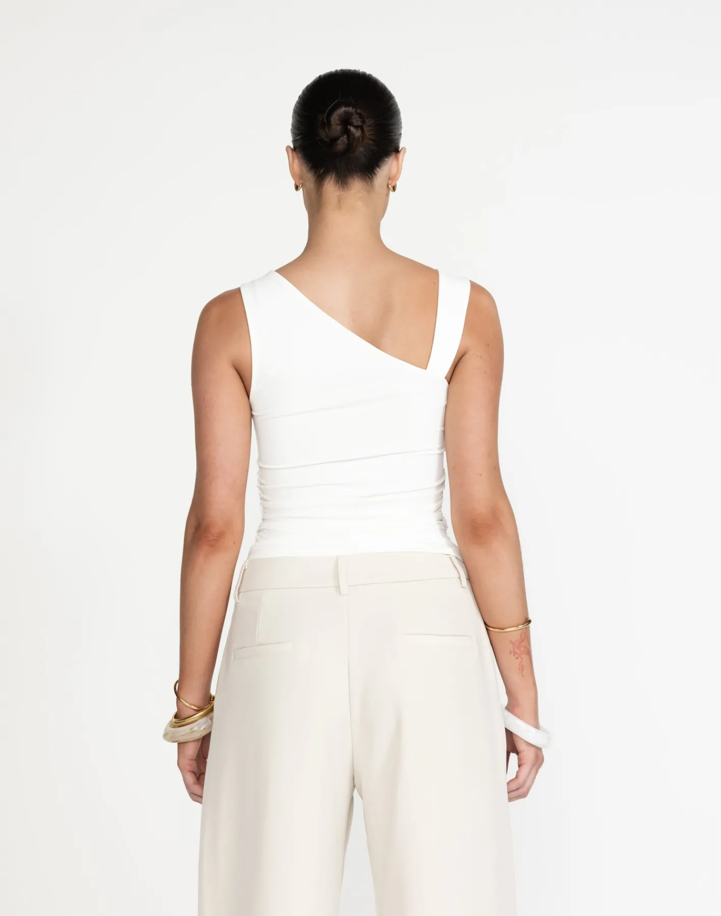 Paige Top (White)*CHARCOAL New