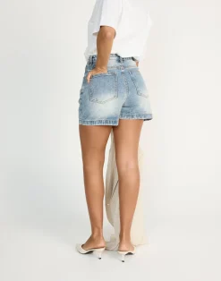 Palmer Denim Shorts (Mid Faded)*CHARCOAL CLOTHING Fashion