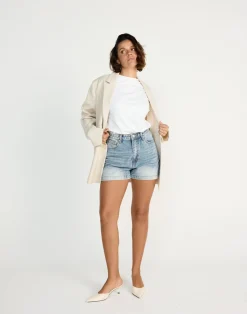 Palmer Denim Shorts (Mid Faded)*CHARCOAL CLOTHING Fashion
