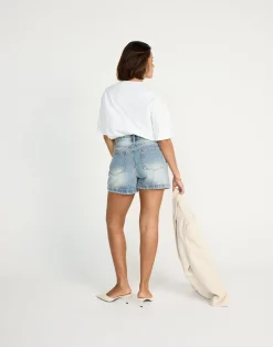 Palmer Denim Shorts (Mid Faded)*CHARCOAL CLOTHING Fashion