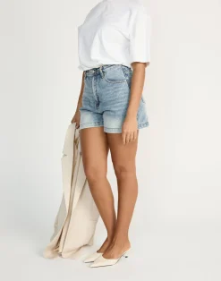 Palmer Denim Shorts (Mid Faded)*CHARCOAL CLOTHING Fashion