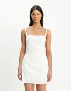Paradise Mini Dress (White)*CHARCOAL CLOTHING Fashion