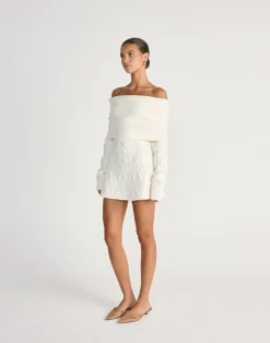 Pavati Long Sleeve Mini Dress (Off White)*CHARCOAL CLOTHING New