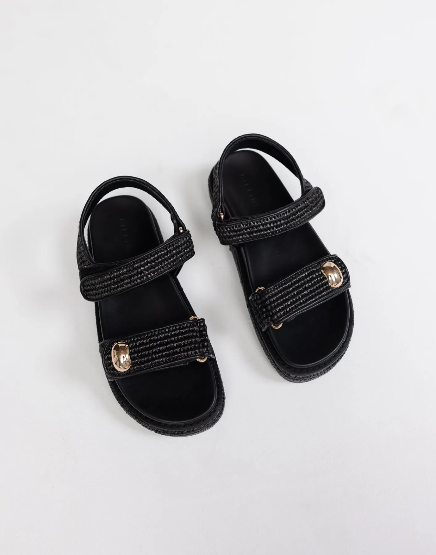 Porter Sandals (Black Raffia) - By Billini*CHARCOAL CLOTHING Hot