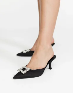 Promise Heels (Black Satin) - By*Billini Hot
