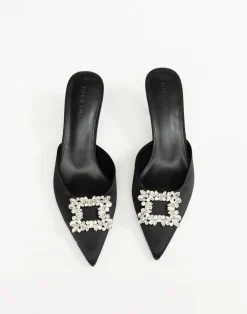 Promise Heels (Black Satin) - By*Billini Fashion