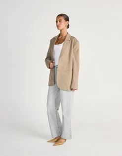 Quilla Blazer (Textured Sage)*CHARCOAL CLOTHING Clearance