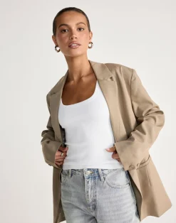 Quilla Blazer (Textured Sage)*CHARCOAL CLOTHING Clearance