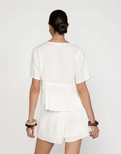 Rachel Shorts (White)*CHARCOAL Sale