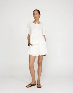 Rachel Shorts (White)*CHARCOAL Sale
