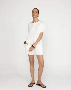 Rachel Shorts (White)*CHARCOAL Sale