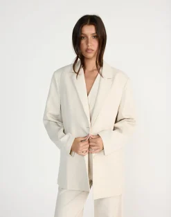 Reagan Blazer (Cream Marle)*CHARCOAL CLOTHING Clearance
