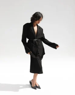 Reagan Blazer (Textured Black)*CHARCOAL Hot