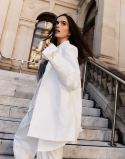 Reagan Blazer (White)*CHARCOAL Hot