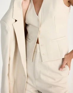 Reagan Vest (Cream Marle)*CHARCOAL CLOTHING Sale