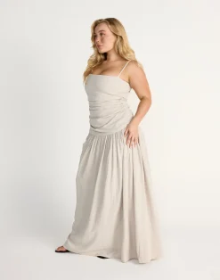 Reese Maxi Dress (Latte)*CHARCOAL CLOTHING Discount