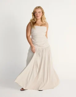 Reese Maxi Dress (Latte)*CHARCOAL CLOTHING Discount