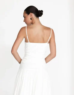 Reese Maxi Dress (White)*CHARCOAL Hot