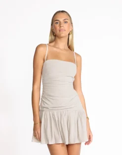 Reese Mini Dress (Latte)*CHARCOAL Sale