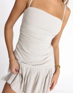 Reese Mini Dress (Latte)*CHARCOAL Sale