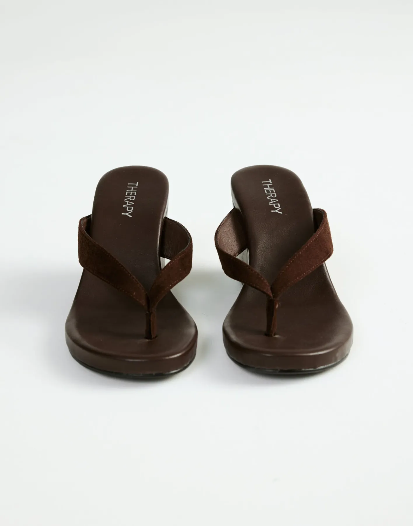 Ren Wedges (Chocolate Microsuede) - By*Therapy Outlet