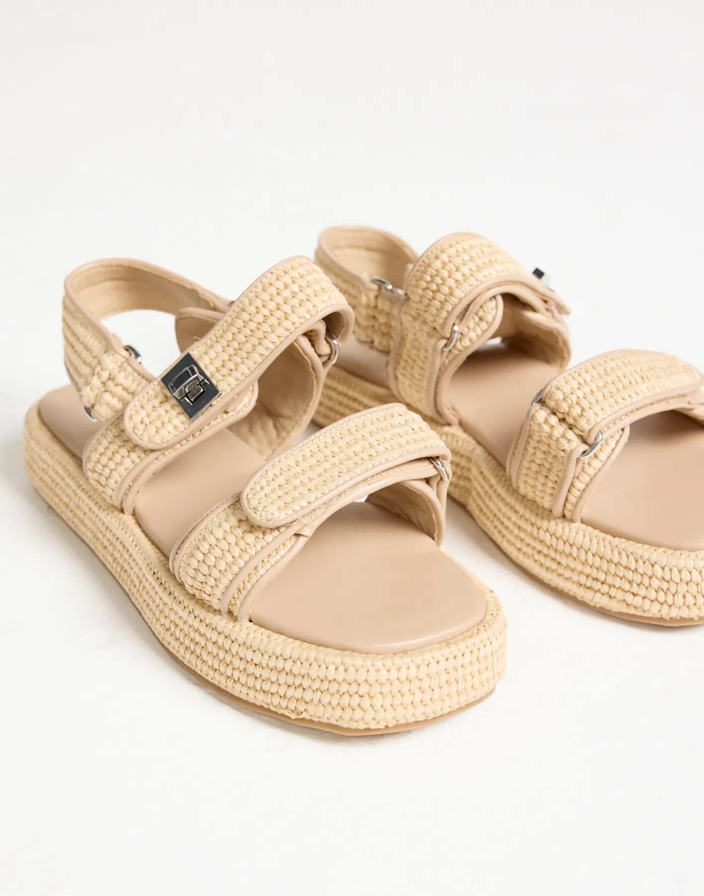 Revive Sandals (Natural Raffia) - By*Therapy Discount