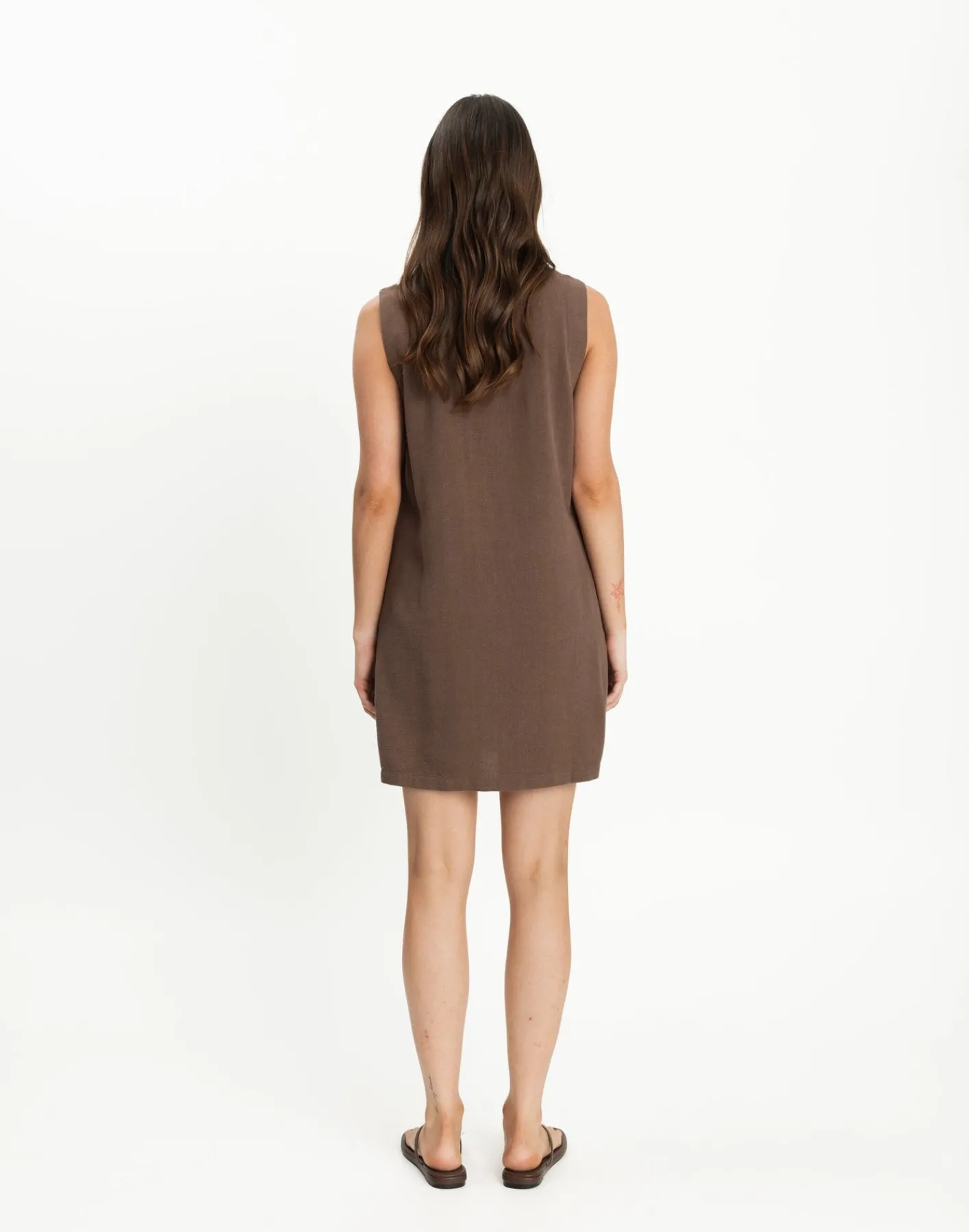 Rhianna Mini Dress (Cocoa)*CHARCOAL Sale