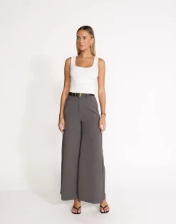 Rima Pants (Fossil)*CHARCOAL Hot