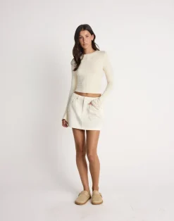 Riri Denim Mini Skirt (Desert Wash)*CHARCOAL CLOTHING Fashion