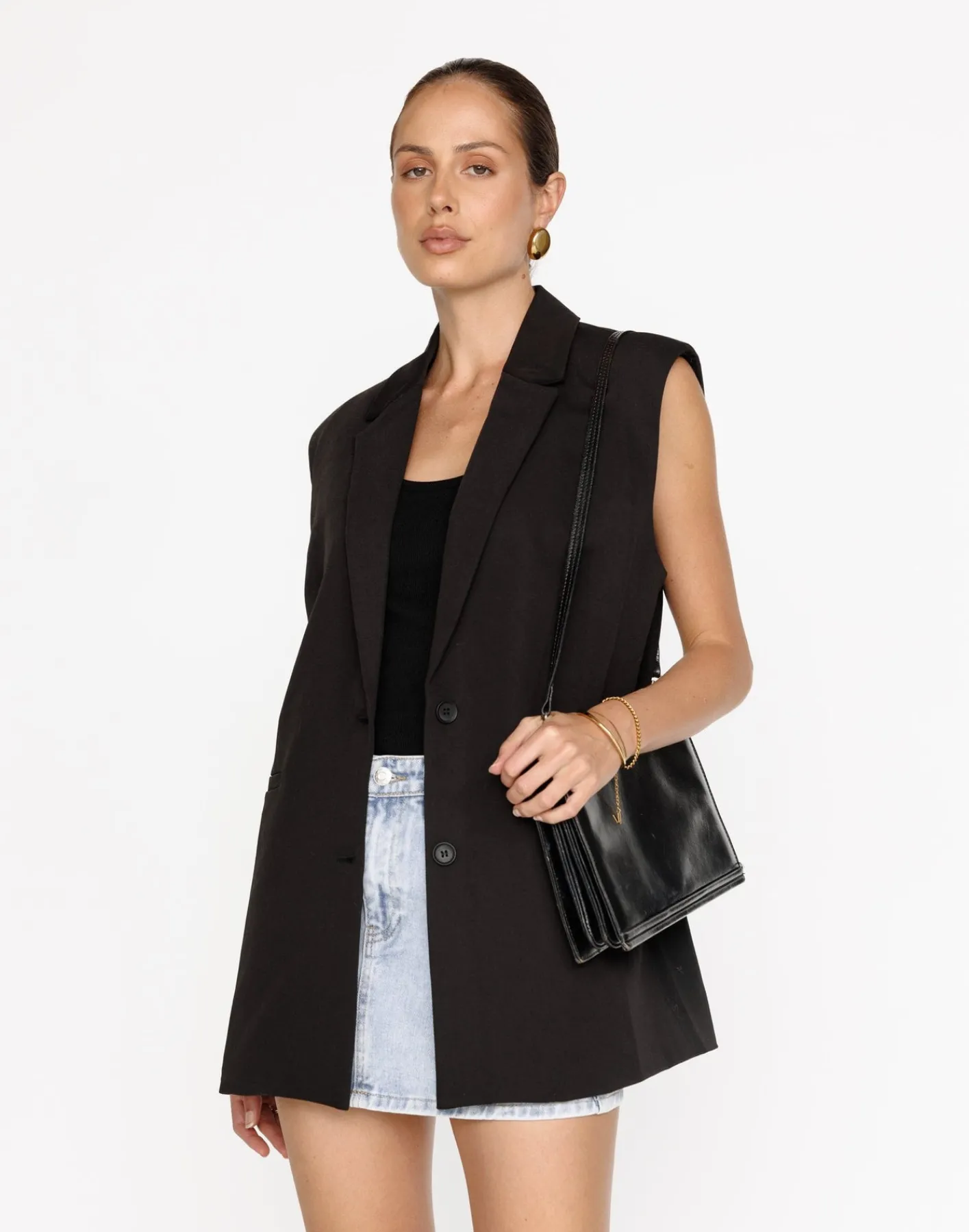 Riri Denim Mini Skirt (Light Vintage)*CHARCOAL Outlet