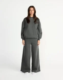 River Wide Leg Tracksuit Pants (Slate)*CHARCOAL CLOTHING Fashion