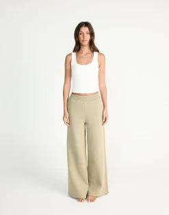 River Wide Leg Tracksuit Pants (Matcha)*CHARCOAL CLOTHING Hot