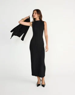 Robin Maxi Dress (Black)*CHARCOAL CLOTHING Clearance