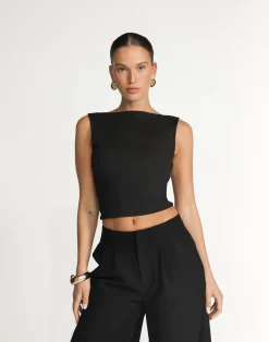 Romina Top (Black)*CHARCOAL Sale