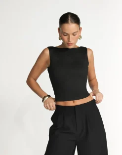 Romina Top (Black)*CHARCOAL Sale