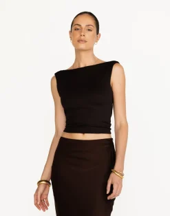Romina Top (Chocolate)*CHARCOAL Discount