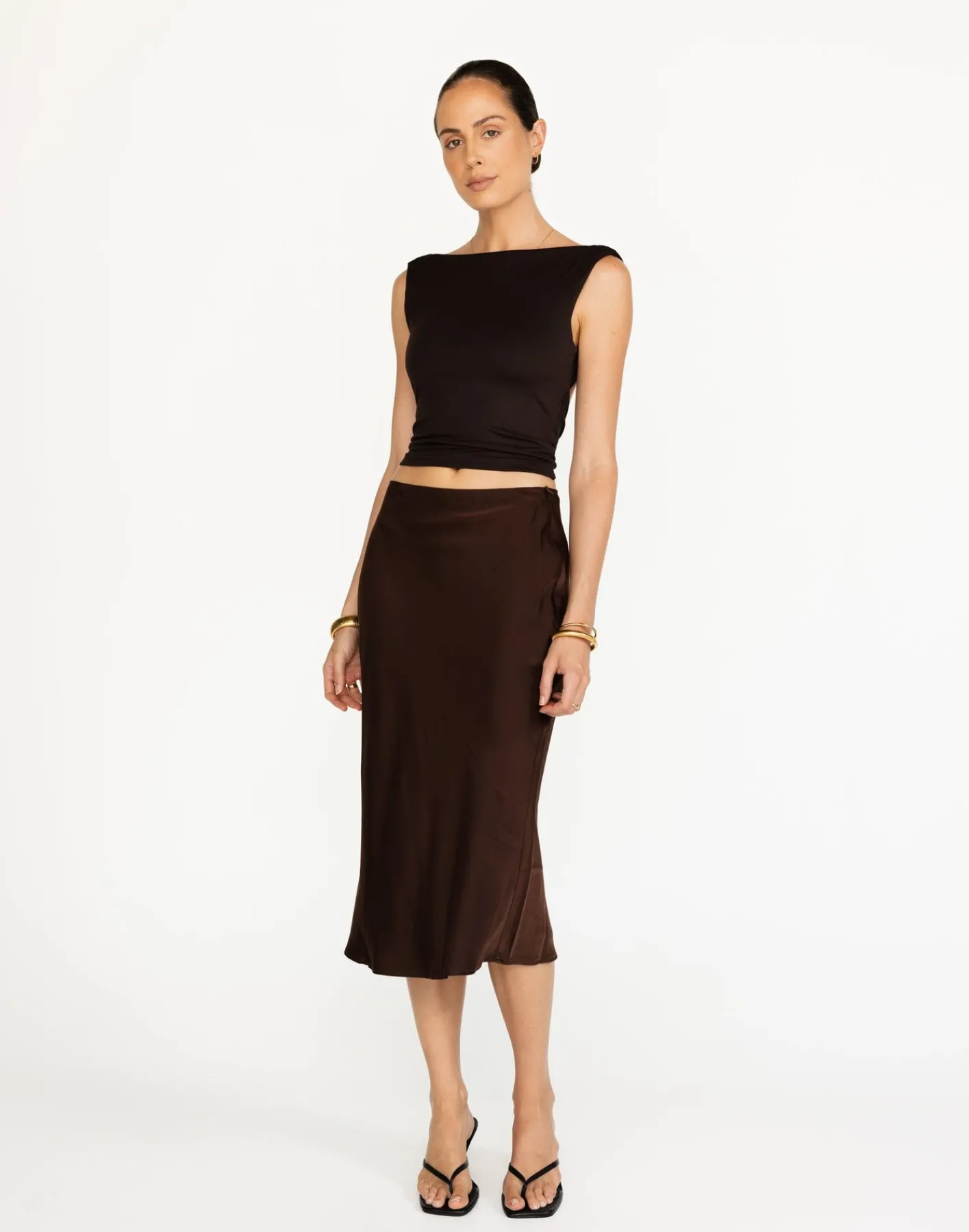 Romina Top (Chocolate)*CHARCOAL Discount