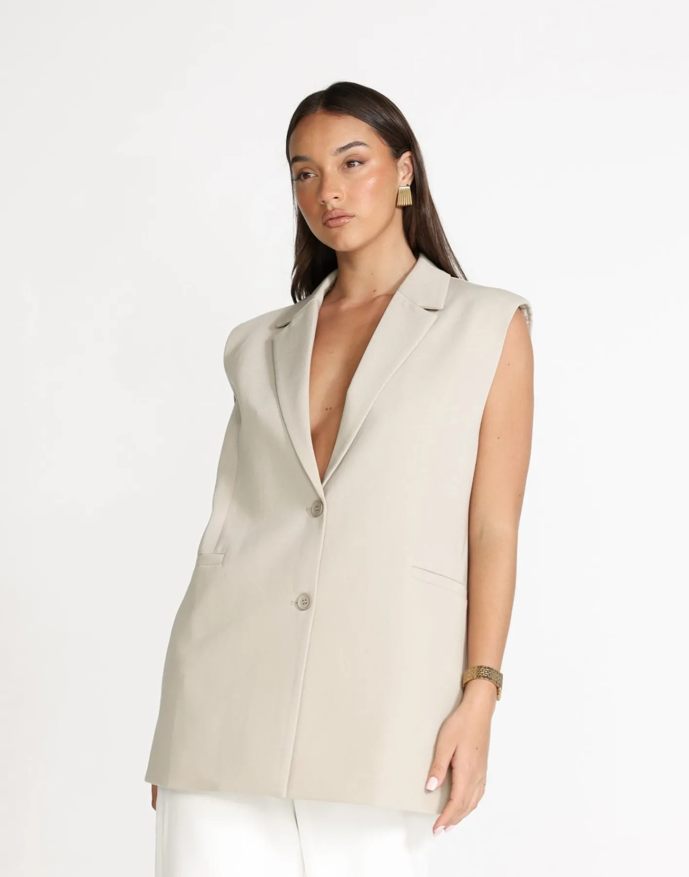 Rory Vest (Beige)*CHARCOAL Best