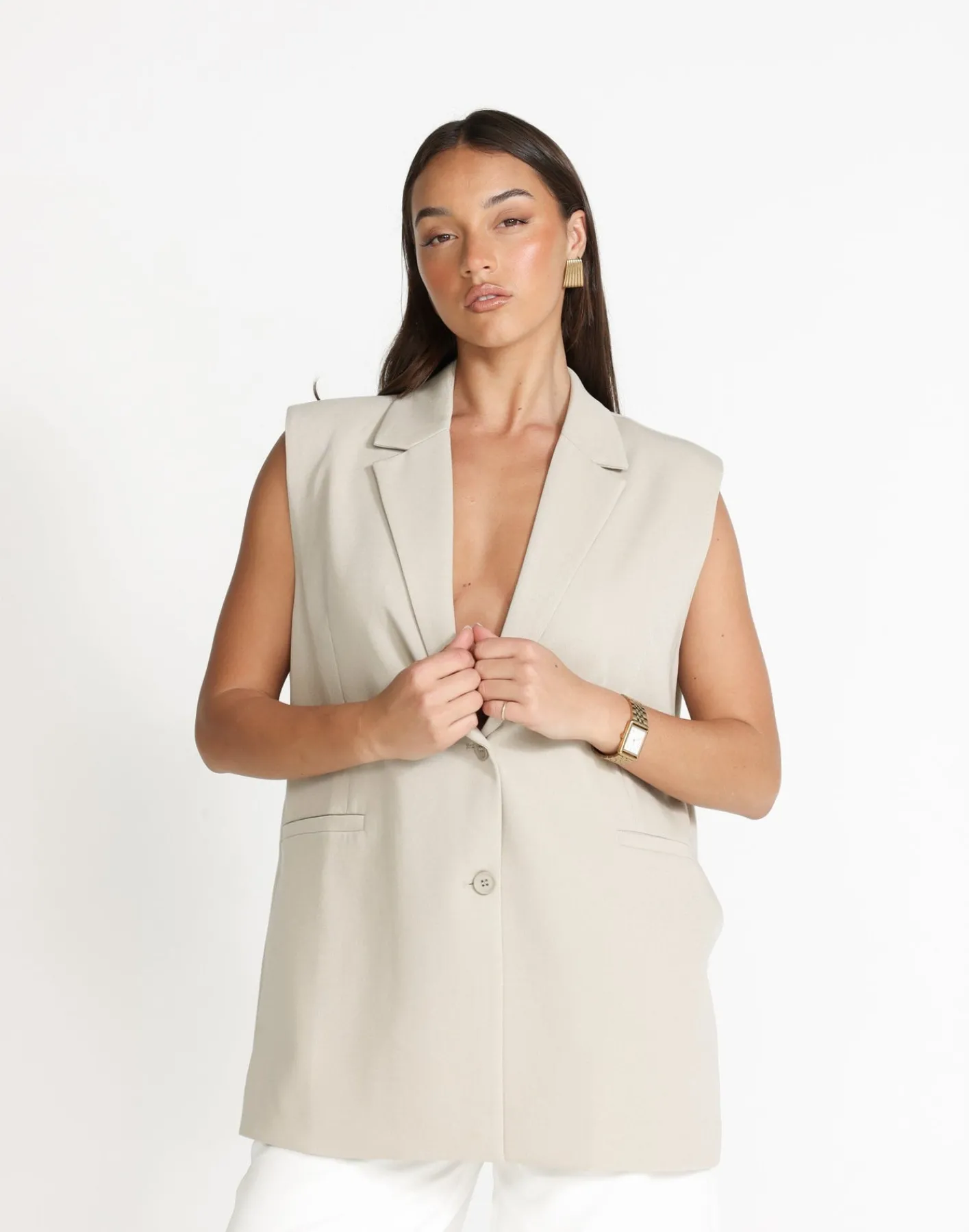 Rory Vest (Beige)*CHARCOAL Best