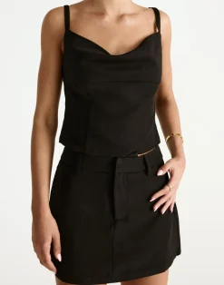 Roshan Mini Skirt (Black)*CHARCOAL Sale