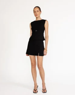 Rukaya Mini Skirt (Black)*CHARCOAL New