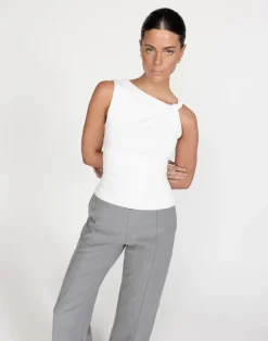 Sahana Top (White)*CHARCOAL Clearance
