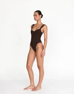 Salma One Piece (Chocolate)*CHARCOAL Outlet